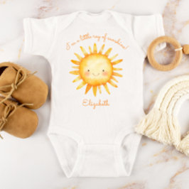 Body Para Bebê Little Ray of Sunshine Personalized