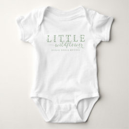 Body Para Bebê Little Wildflower Personalized Baby Bodysuit