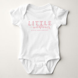 Body Para Bebê Little Wildflower Personalized Baby Bodysuit