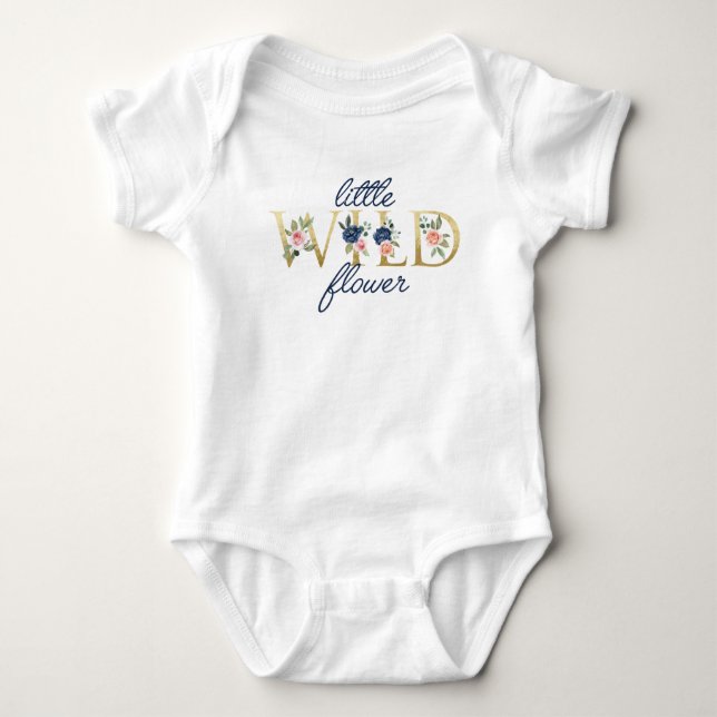 Body Para Bebê Little Wilflower Baby (Frente)