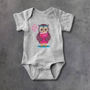 Body Para Bebê Livro Coruja Minha Mamãe Lê Para Mim Personalizado
