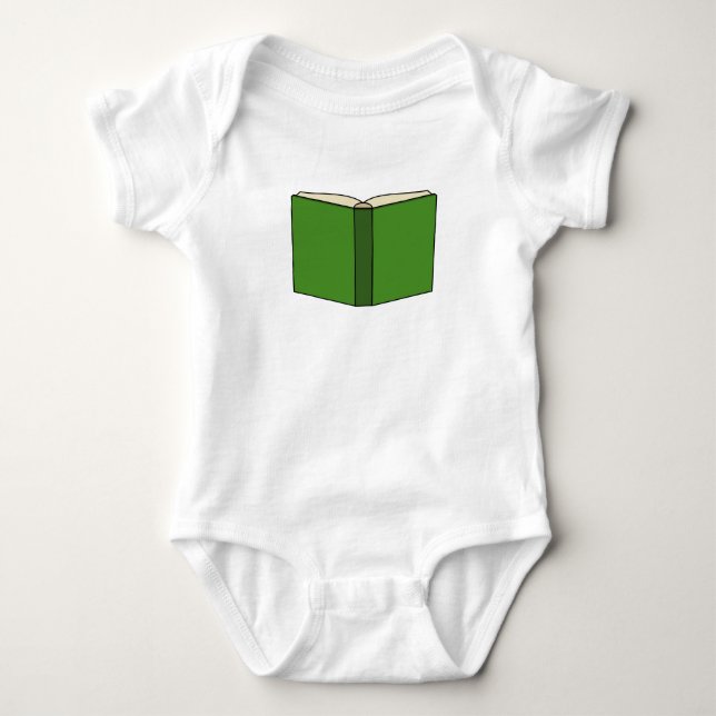 Body Para Bebê Livro Verde da Cartoon (Frente)