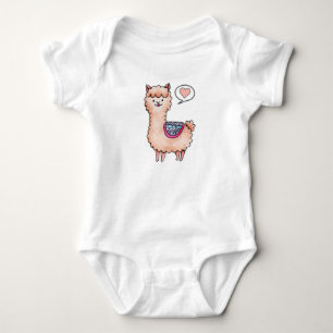 Body Para Bebê Llama do Coração