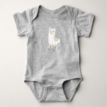 Llama em Legwarmers Baby Bodysuit