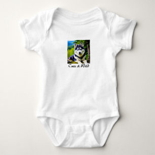 Body Para Bebê Lobo de macacão-macacão Design gráfico