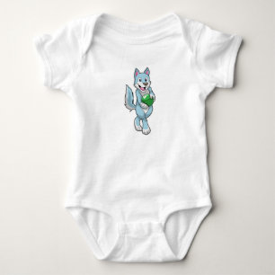Body Para Bebê Lobo na Boliche com Bola de boliche