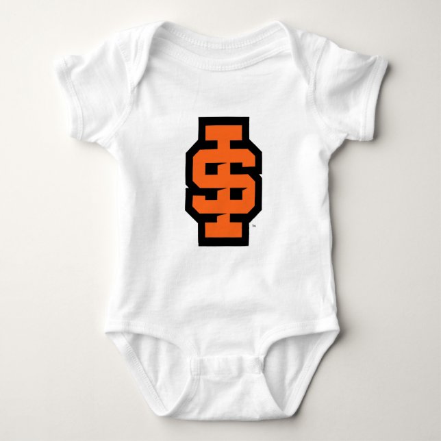 Body Para Bebê Logotipo Bold Bengals da Universidade Estadual de  (Frente)