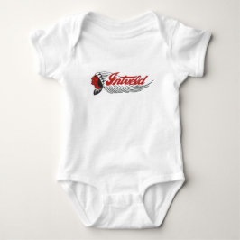 Body Para Bebê Logotipo de Motocicleta Vintage Branco 
