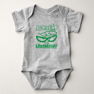 Body Para Bebê Logotipo de rosto do laboratório do Dexter