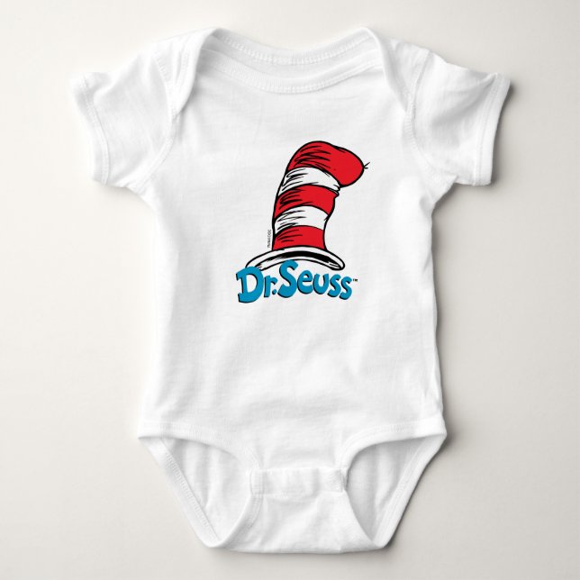 Body Para Bebê Logotipo Dr Seuss Hat (Frente)