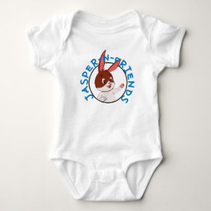 Body Para Bebê Logotipo Jasper-n-Friends baby com uma peça