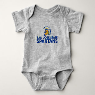 Body Para Bebê Logotipo Wordmark de Spartans do estado de San