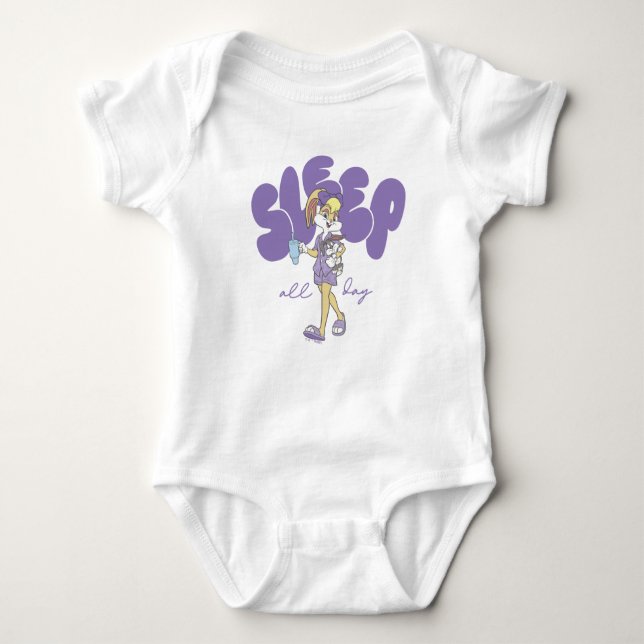 Body Para Bebê Lola Bunny Dorme Todo o Dia (Frente)