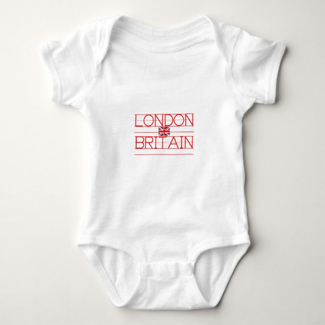 BODY PARA BEBÊ LONDON BRITAIN (Frente)