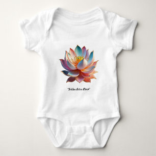 Body Para Bebê "Lotus Blossom Serenity"