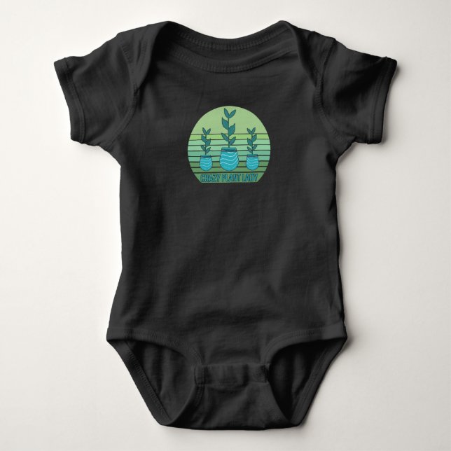 Body Para Bebê Louca por Plantas (Frente)