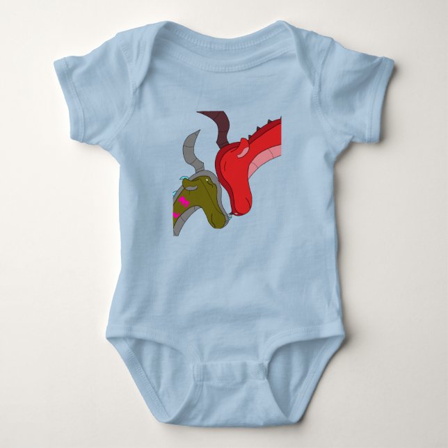 Body Para Bebê Love: Momma and Baby Dragon Bodysuit (Frente)