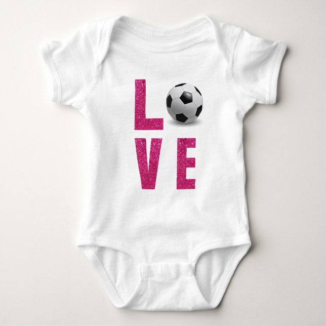 Body Para Bebê Love Soccer (Frente)