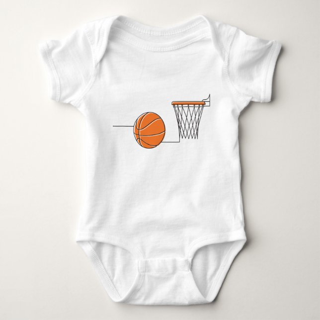 Body Para Bebê Lover de Basquete (Frente)