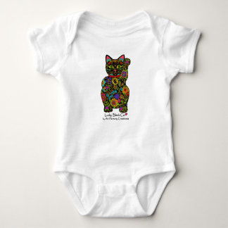 Body Para Bebê Lucky Black Cat Baby Bodface