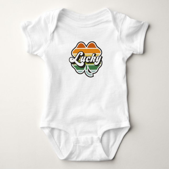 Body Para Bebê Lucky Clover (Frente)