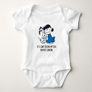 Body Para Bebê Lucy Hugging Snoopy