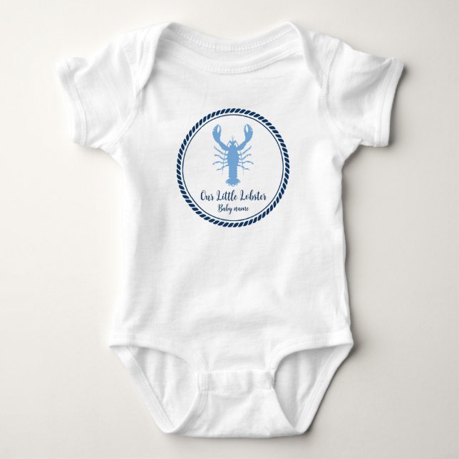 Body Para Bebê Lula Azul Marinho Costeira  (Frente)