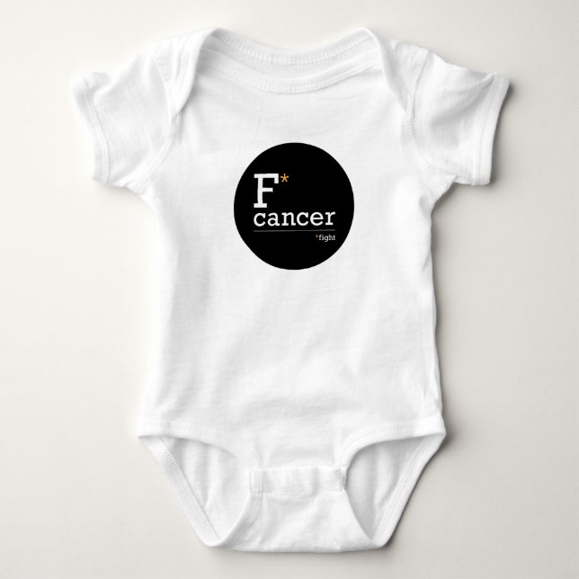 Body Para Bebê lutar contra os bebês canceres com uma só peça (Frente)