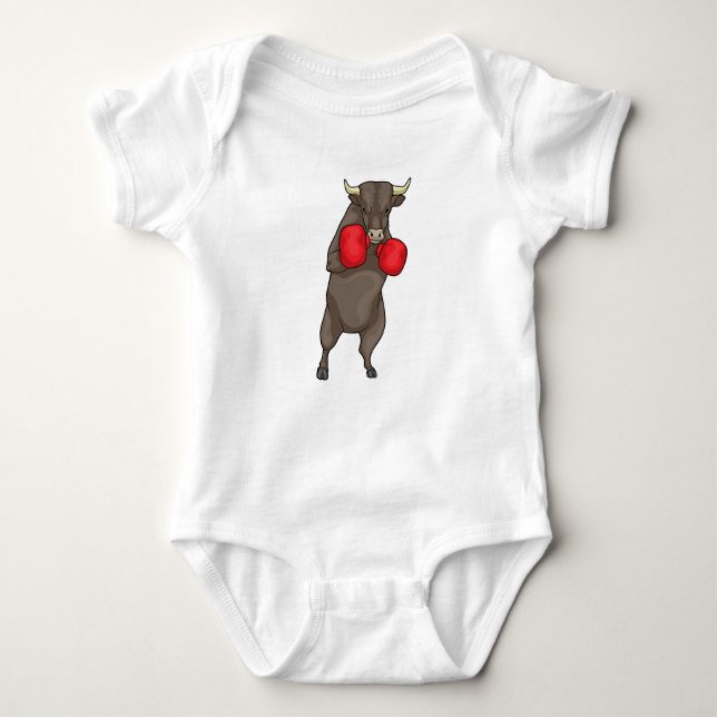 Body Para Bebê Luvas de Boxer Bull Boxer (Frente)