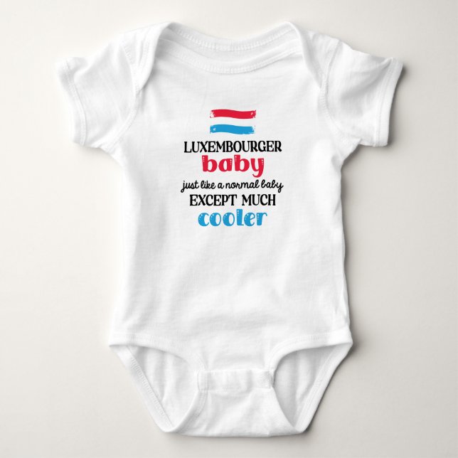 Body Para Bebê Luxembourger Baby, Muito Mais Fresco (Frente)