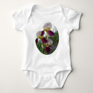 Body Para Bebê Luz - roxo com íris cor-de-rosa