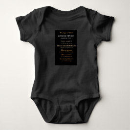 Body Para Bebê Macacão Bebê Idades do Homem
