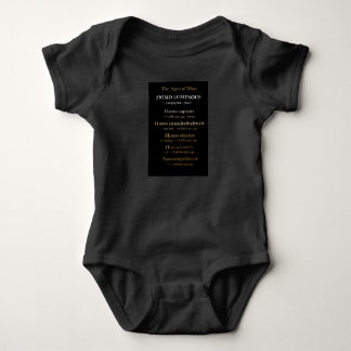 Body Para Bebê Macacão Bebê Idades do Homem