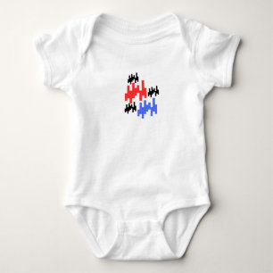 Body Para Bebê Macacão de Bebê Alienígena de Pixel Retro; Estilo 