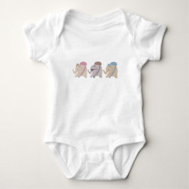 Body Para Bebê macacão de bebê amigos elefante