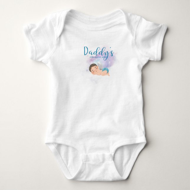 Body Para Bebê macacão de bebê anjo guerreiro do papai (Frente)