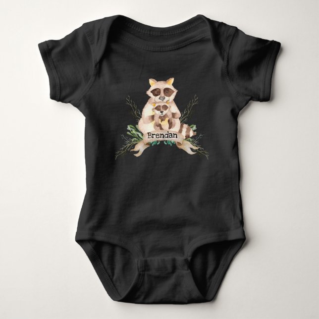 Body Para Bebê Macacão de Bebê com Nome Personalizado Mãe e Bebê  (Frente)