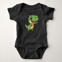 Macacão de Bebê Dinossauro T-Rex de Desenho Animad