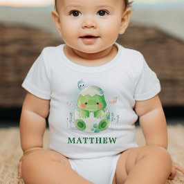 Body Para Bebê Macacão de Bebê em Aquarela de Ovo de Dinossauro