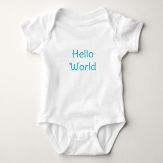 Body Para Bebê Macacão de bebê fofo Olá mundo