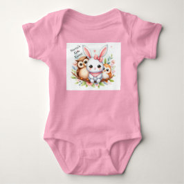 Body Para Bebê Macacão de Bebê Fofo para a Primeira Páscoa da Men