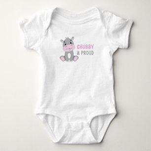 Body Para Bebê Macacão de Bebê Gorducho e Divertido
