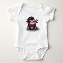 Macacão de Bebê Goth Axolotl, Body Infantil