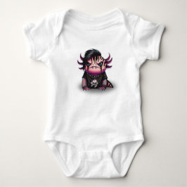 Body Para Bebê Macacão de Bebê Goth Axolotl, Body Infantil