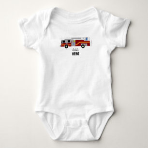Body Para Bebê Macacão de Bebê Herói Pequeno Pintura de Caminhão