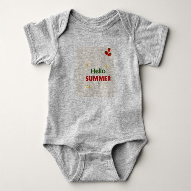 Body Para Bebê macacão de bebê para verão (Frente)