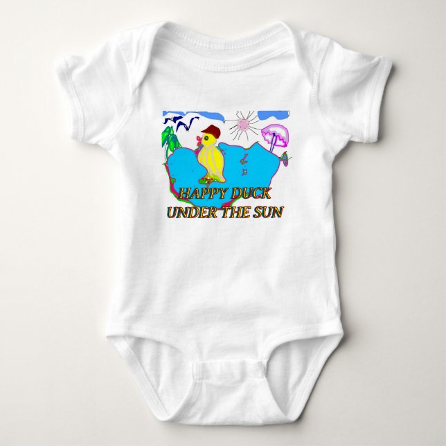 Body Para Bebê Macacão de Bebê Pato Fofo (Frente)