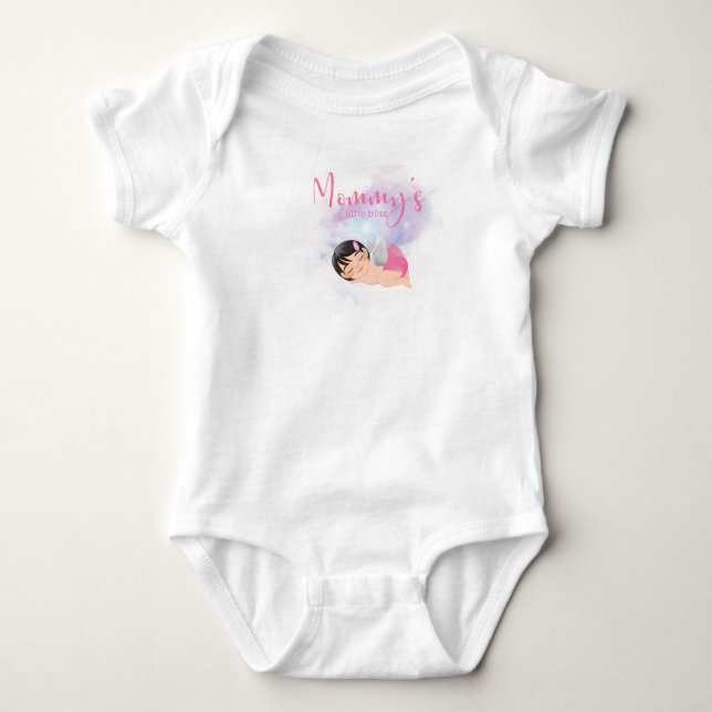 Body Para Bebê macacão de bebê pequena felicidade da mamãe (Frente)