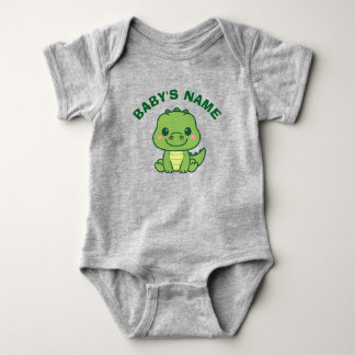 Body Para Bebê Macacão de Bebê Personalizado Jacaré Fofo