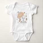 Body Para Bebê Macacão de Bebê Rosa Bebê Chanukah<br><div class="desc">Body de Jersey para Bebê Chanukah,  "Bebê Rosa."</div>